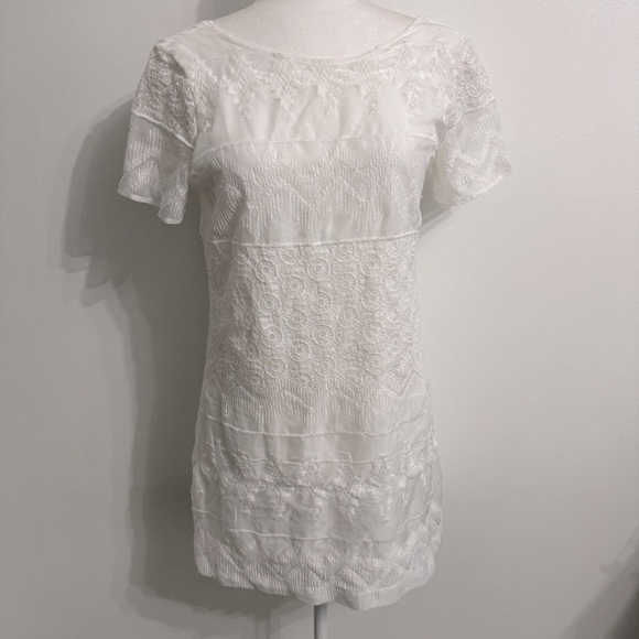 Abercrombie & Fitch Dress lace boho white dress size small - Picture 1 of 13